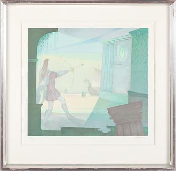 Sven Jonson · SVEN JONSON, färglitografi, signerad, numrerad 165/390.