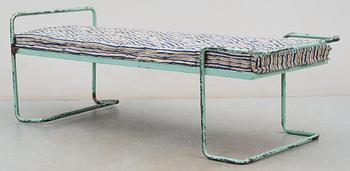An Alvar Aalto bed, specifically for use in a patient's room of the Paimio Sanatorium, Finland circa 1932.