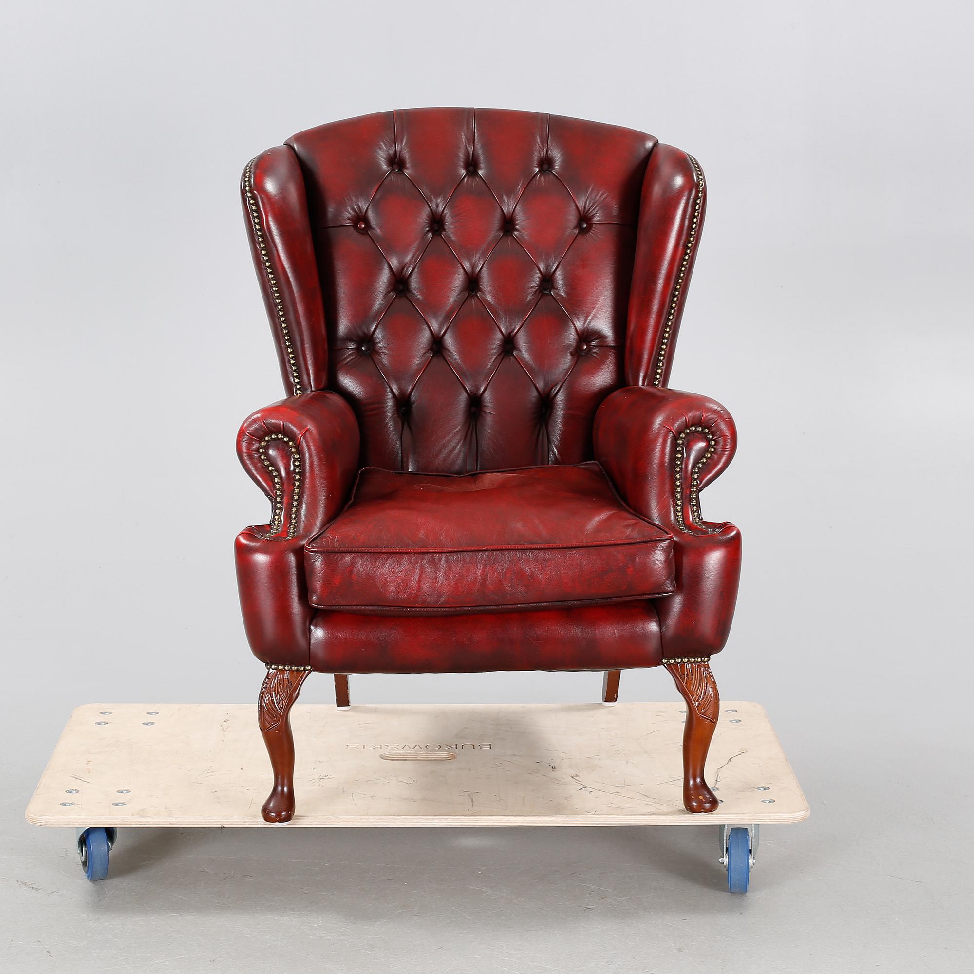 FÅTÖLJ, engelsk stil, 1900-talets andra hälft.