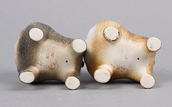FIGURINER, 2 st, Lisa Larson, Gustavsberg K-studion.