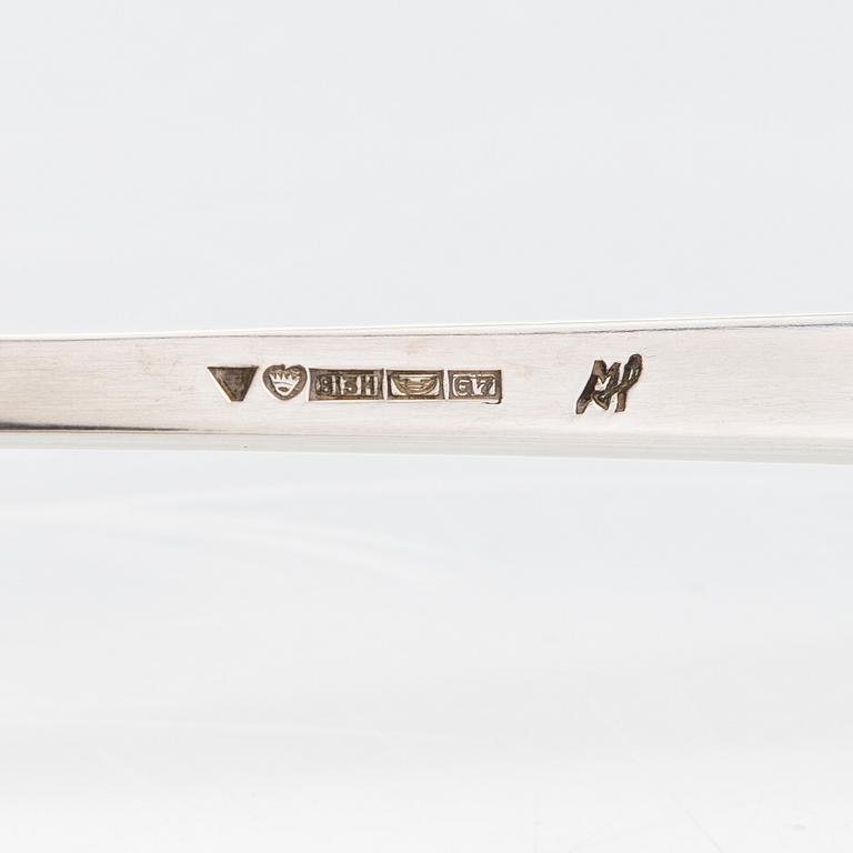 Mauno Honkanen, A silver sauce bowl with ladle for Tillander, Helsinki 1957.