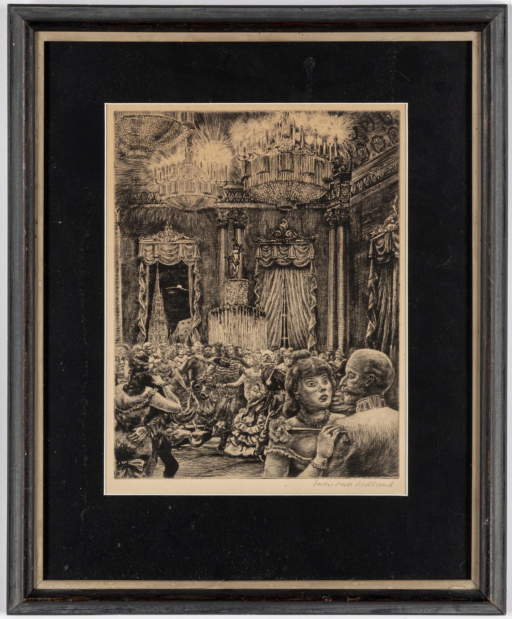 BERTIL BULL HEDLUND, etchings, 10, signed.
