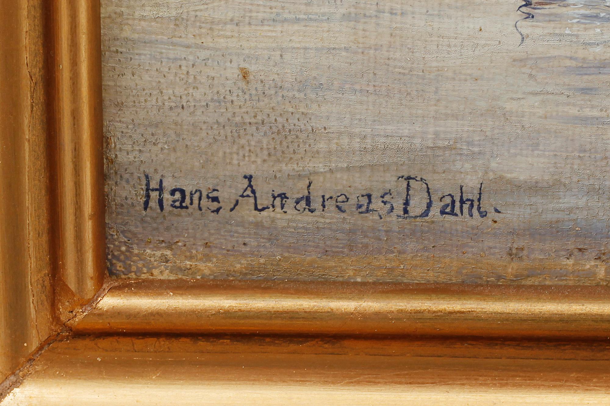 HANS ANDREAS DAHL, oil on canvas, signed.