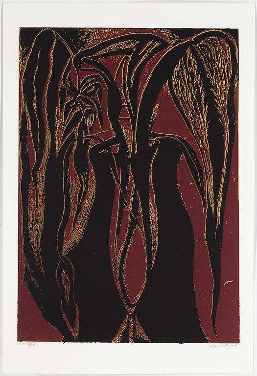 CHANNA BANKIER, mapp med 8 färgserigrafier, signerade och numrerade EA 7/25 .