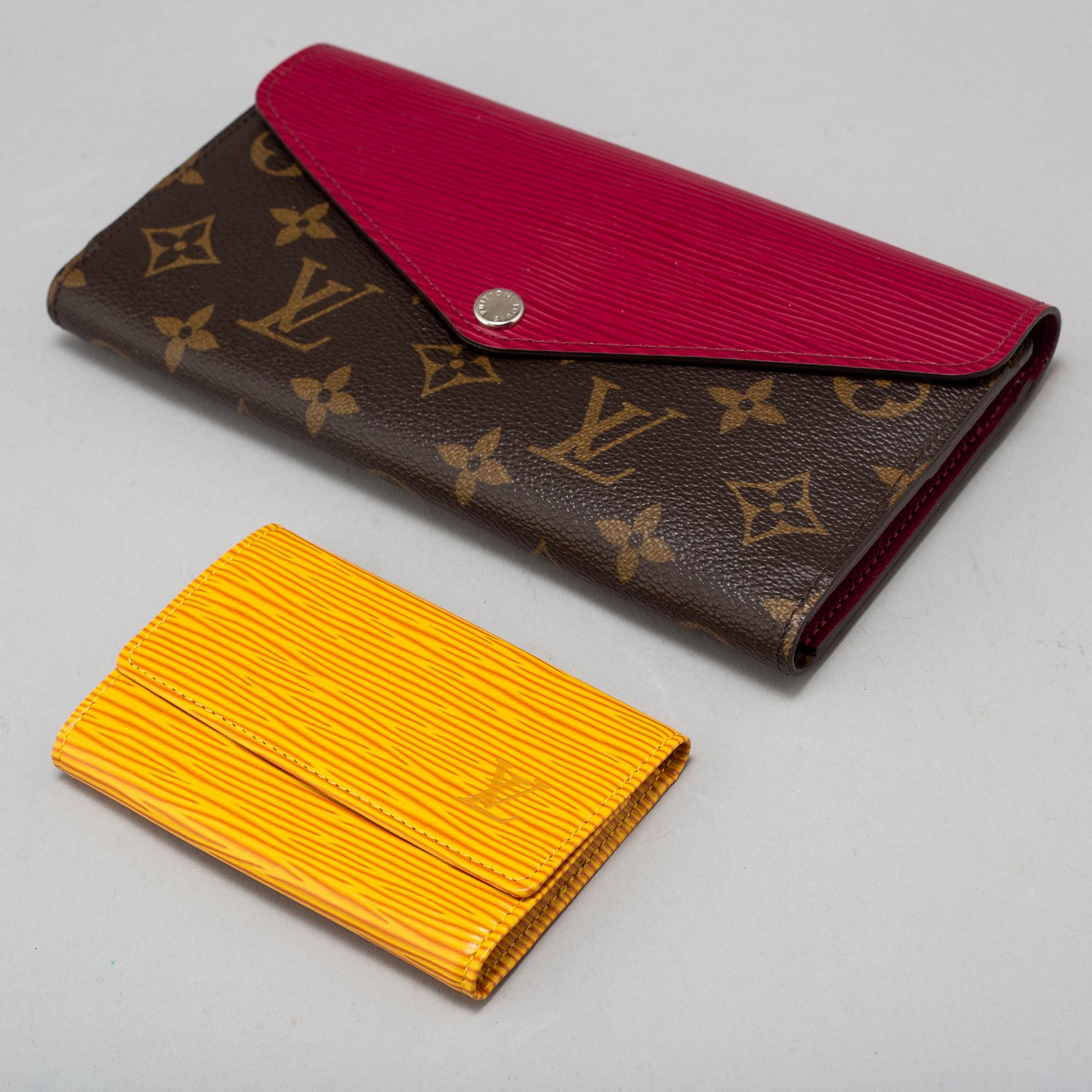 LOUIS VUITTON, a 'Marie Lou' wallet and a keyholder.