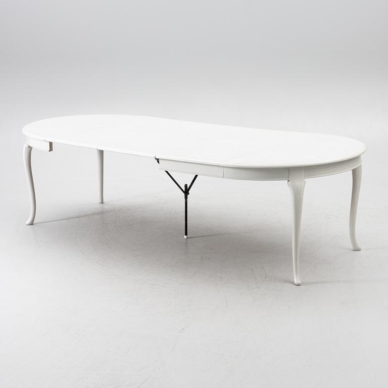 Matbord, 8 stolar, senbarockstil, 1900-tal.