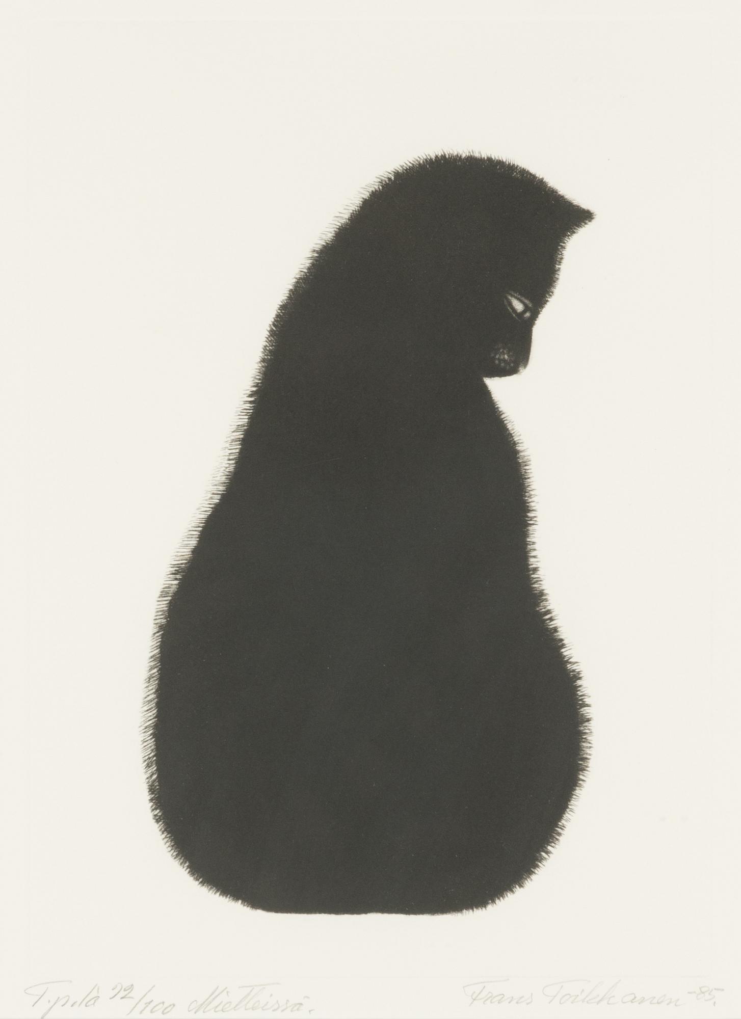 Frans Toikkanen, etsaus, signeerattu ja päivätty -85, numeroitu Tpl'a 92/100.