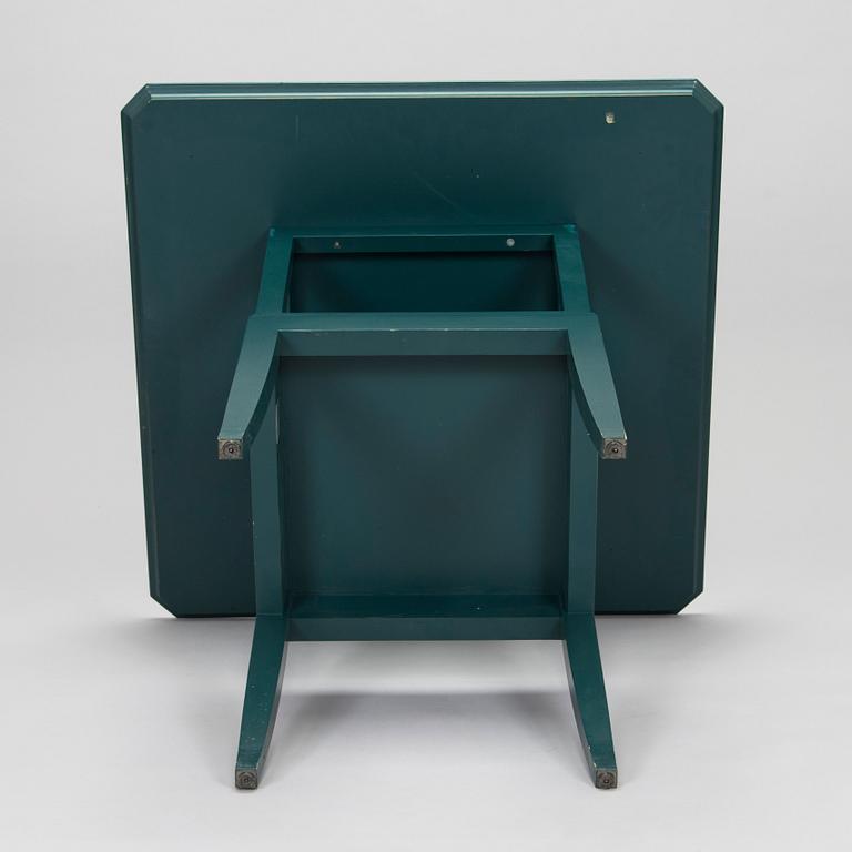 Eliel Saarinen, furniture, 5 pieces, "Blue suite" for Adelta, Finland 1980s.