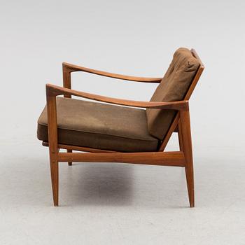 IB KOFOD LARSEN, a 'Kandidaten' teak easy chair from OPE möbler, 1960's.