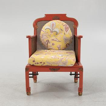 A Swedish Grace sofa, armchair and coffee table, Herbert Anderssons Möbelverkstäder, 1920's.