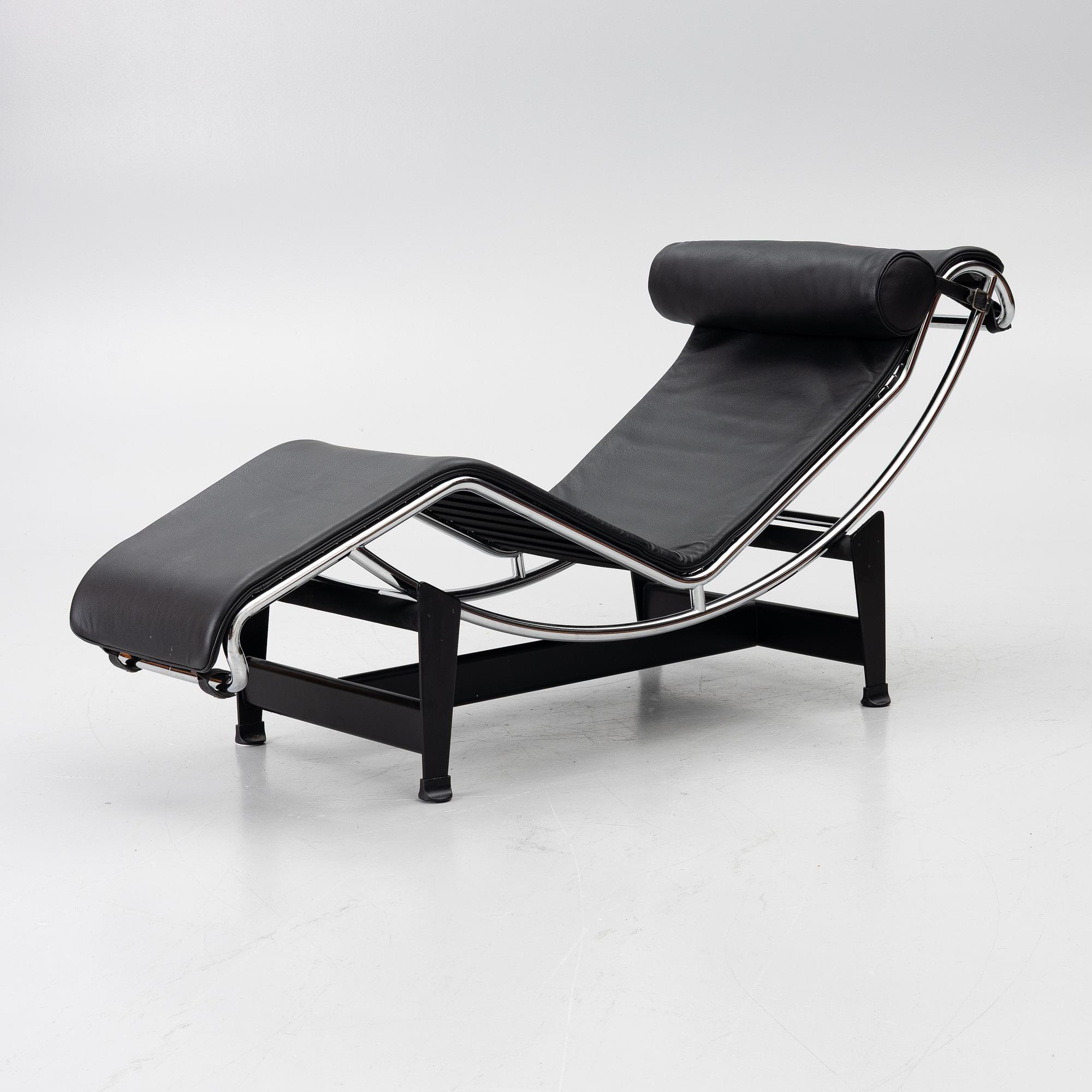 Le Corbusier (Charles-Édouard Jeanneret), & Charlotte Perriand, vilstol, "LC4", Cassina, Italien.