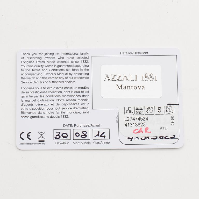 Longines, Heritage 1954, 'Telemetre', wristwatch, 40 mm.