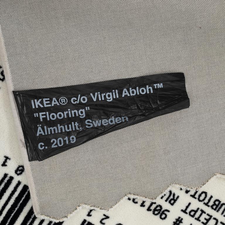 Virgil Abloh, matta "Kvitto", IKEA x Virgil Abloh, "MARKERAD" kollektion, ca 197 x 90 cm.