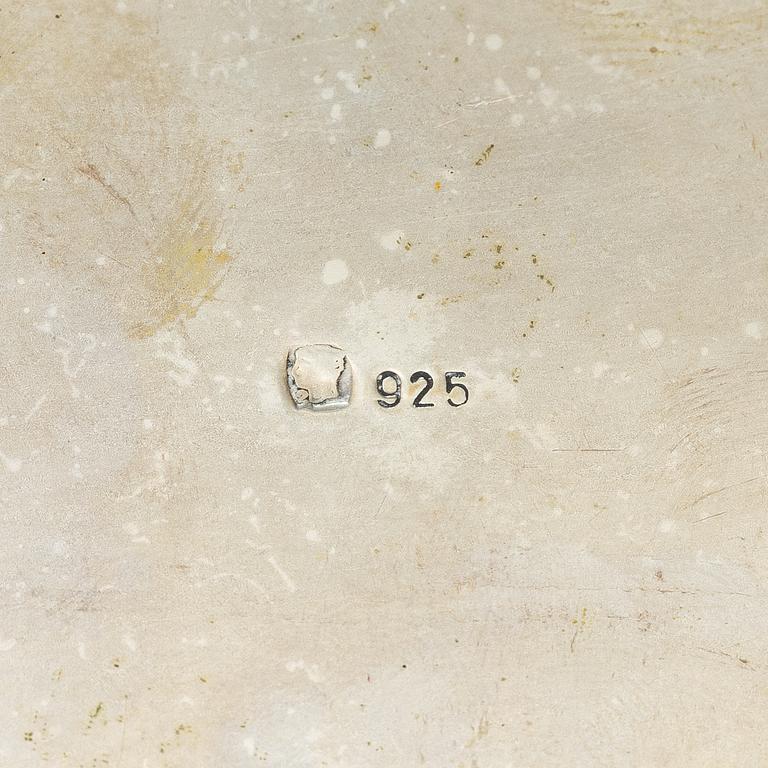 A silver box, Baroque style, 20th Century.