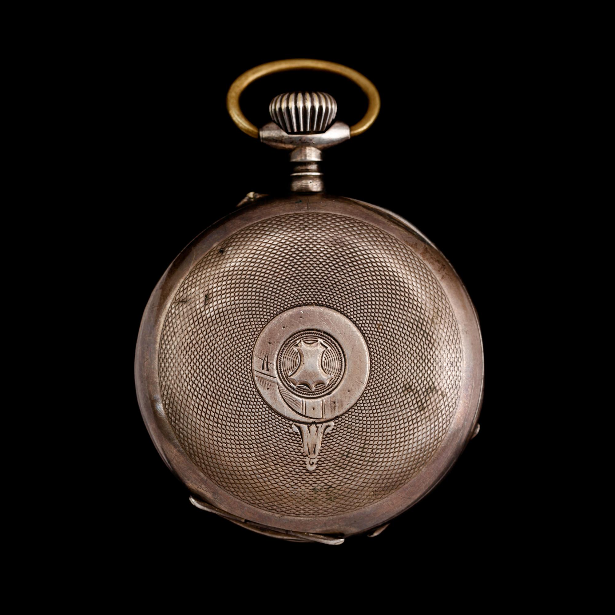 FICKUR, silver, omkring år 1900.