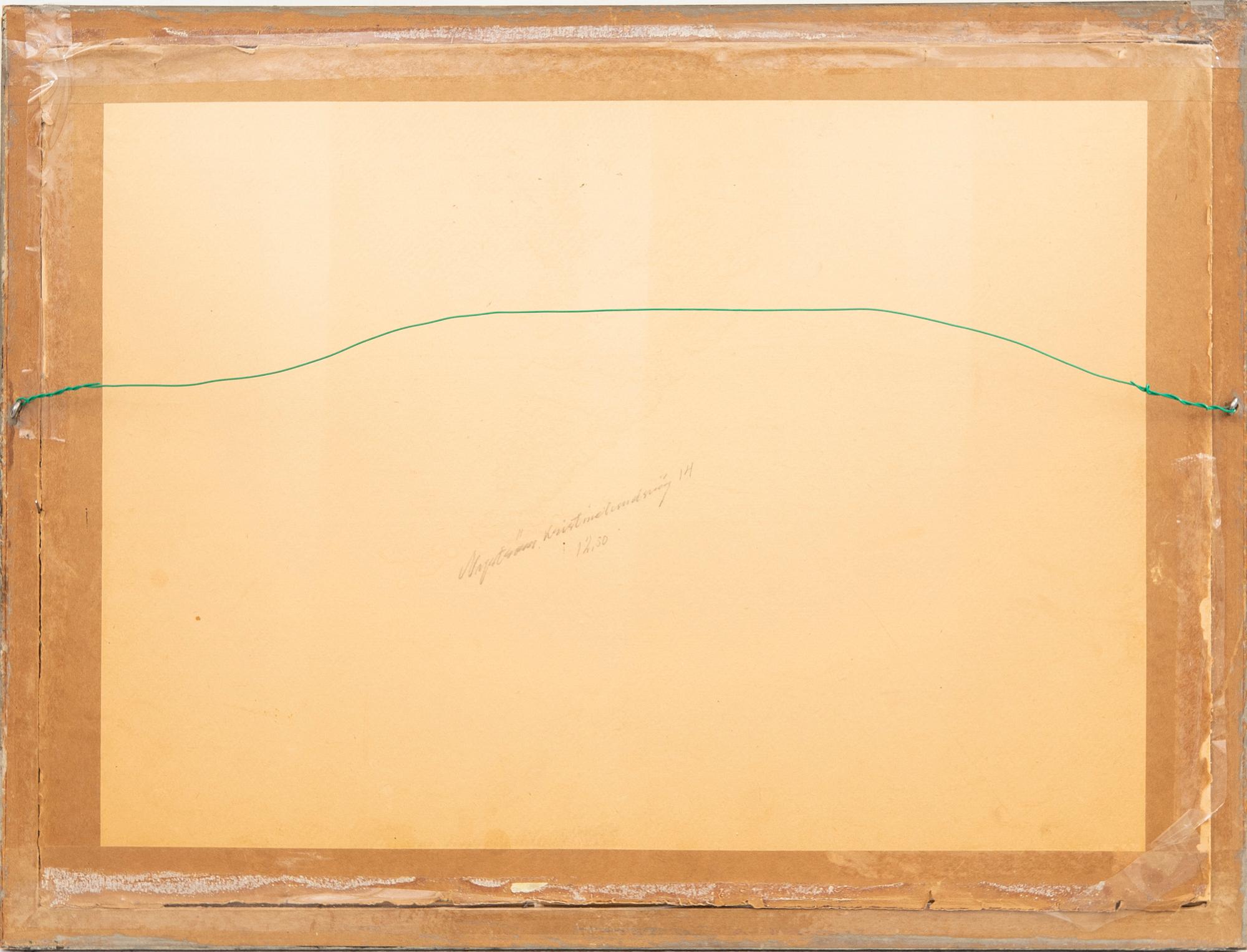 Gerhard Nordström,  mixed media signed and dated 52.