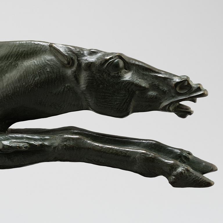 ALBERTO BAZZONI, Sculpture, bronze. Signed and mark.