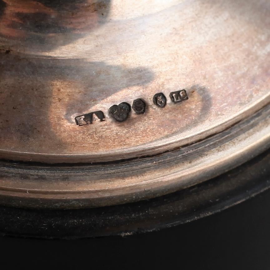 BÄGARE, 3 st, silver, 1930-tal.