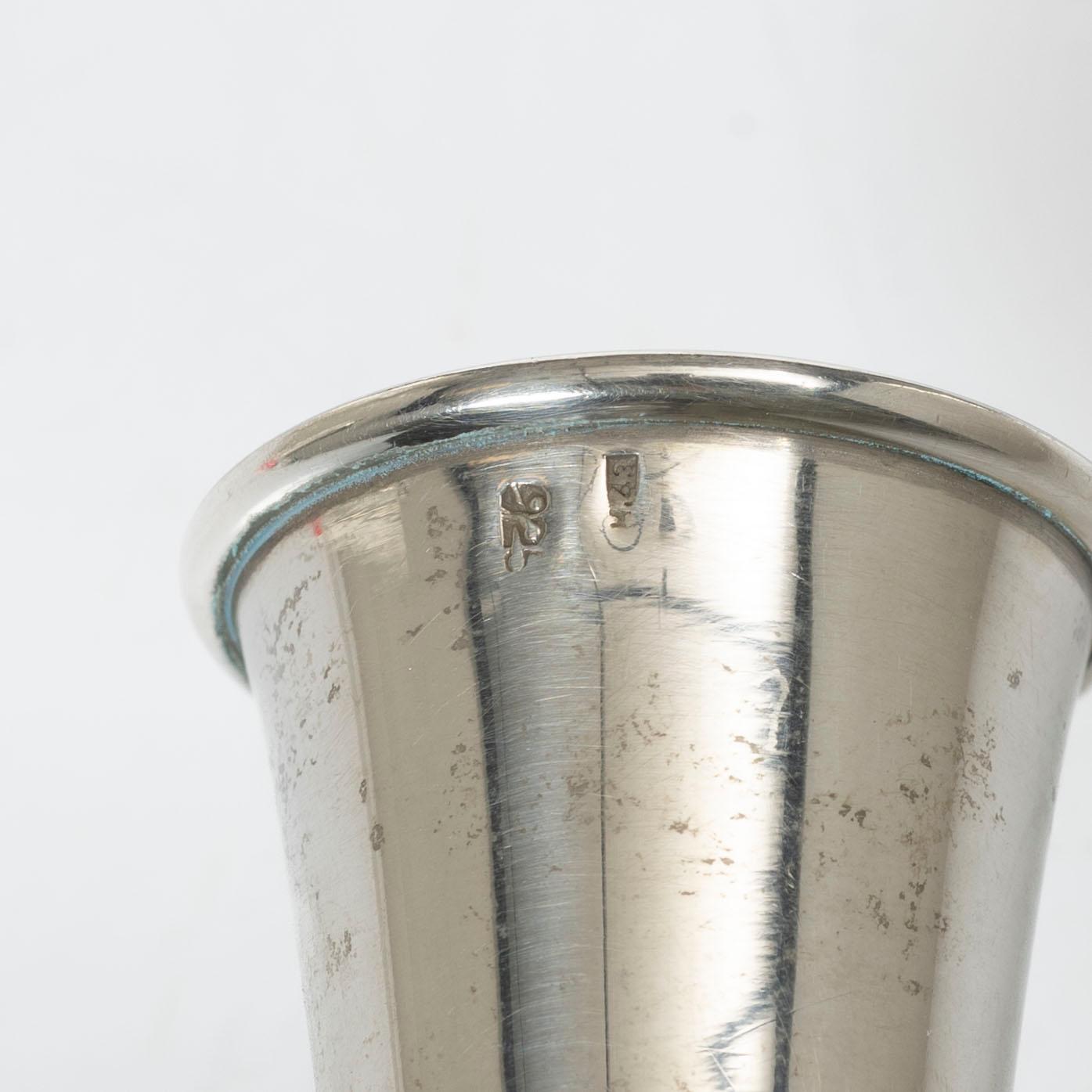 Small vase, sterling silver, 20th century.