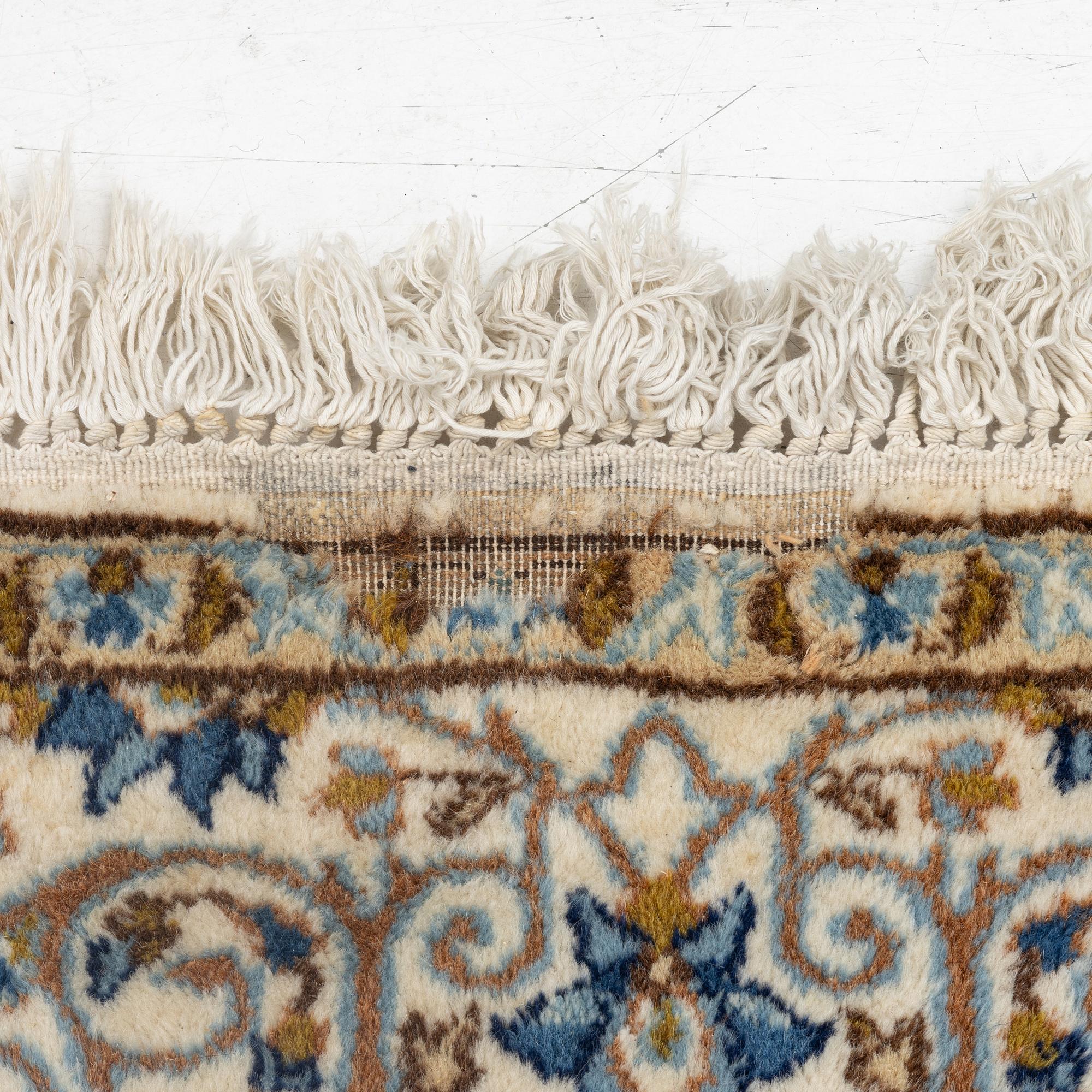 Rug, Nain, part silk, approx. 245 x 150 cm.