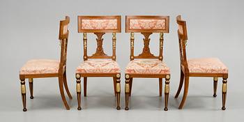 STOLAR, 4 st, empirestil, omkring 1900.
