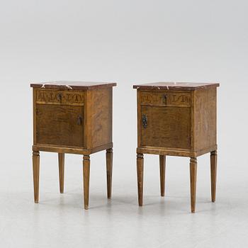 Sängbord, ett par, 1920/30-tal.