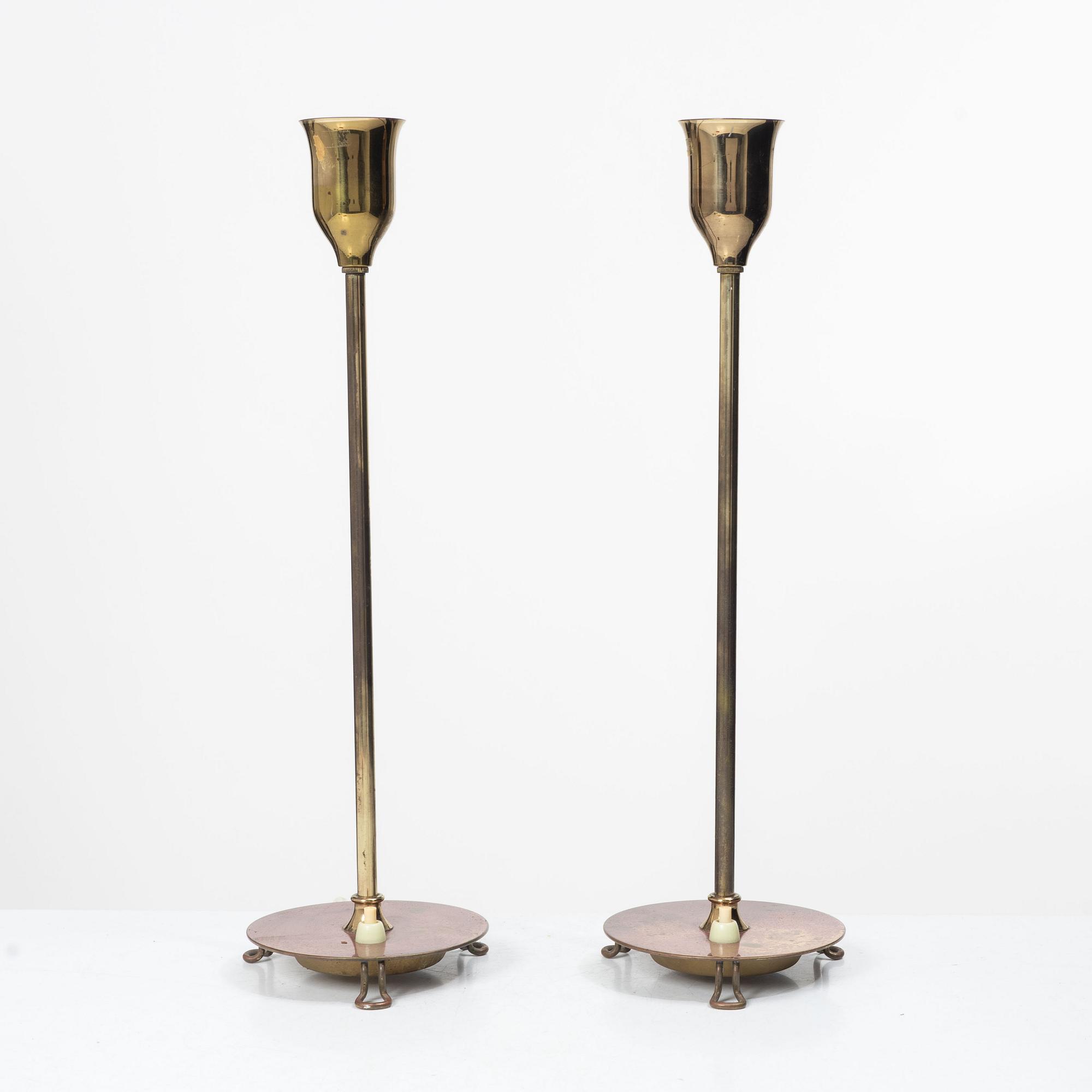 Josef Frank, Table lamps, a pair, model 2552, Firma Svenskt Tenn.
