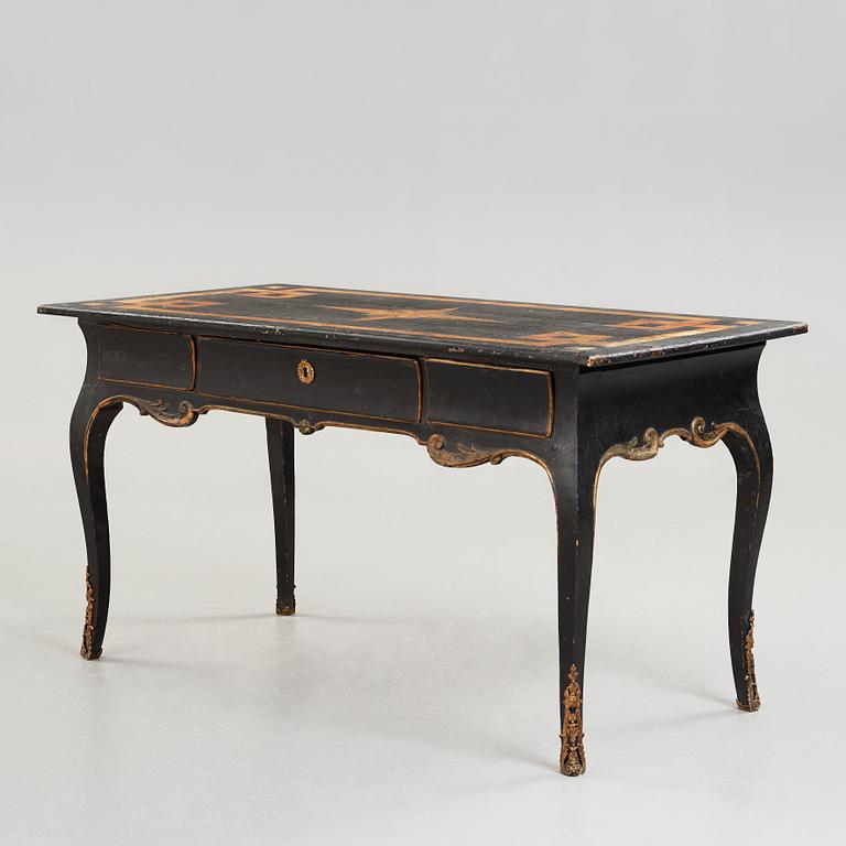 A Swedish Rococo 18th century writing table.