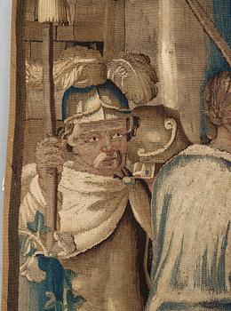 Vävd tapet, "Drottningen av Saba", gobelängteknik, ca 224-229 x 289-291, Flandern 1600-tal.