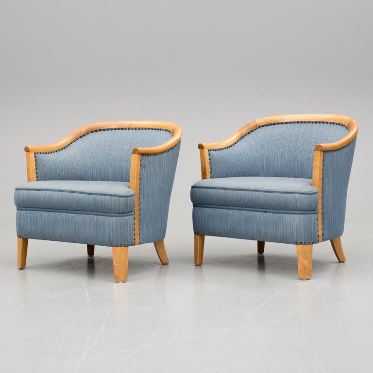 FÅTÖLJER, ett par, Swedish Modern, 1940-tal.
