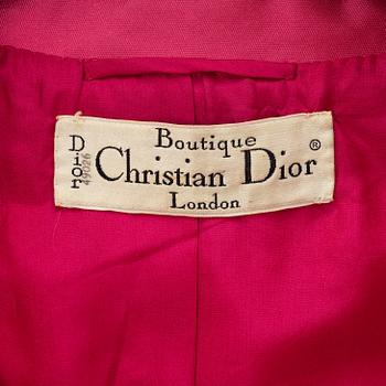 Christian Dior, a 1960's silk coat, size S/M.