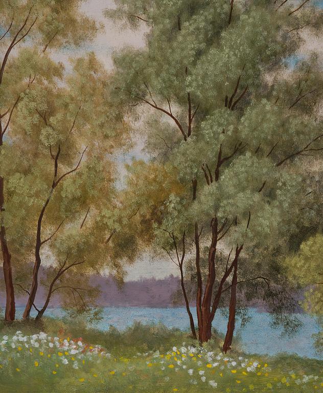 Oskar Bergman, Spring landscape.