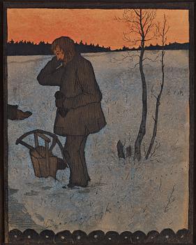 Hugo Simberg, Vedhuggaren.