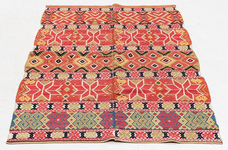 A Swedish flat weave, Scania, circa 178 x 95 cm.