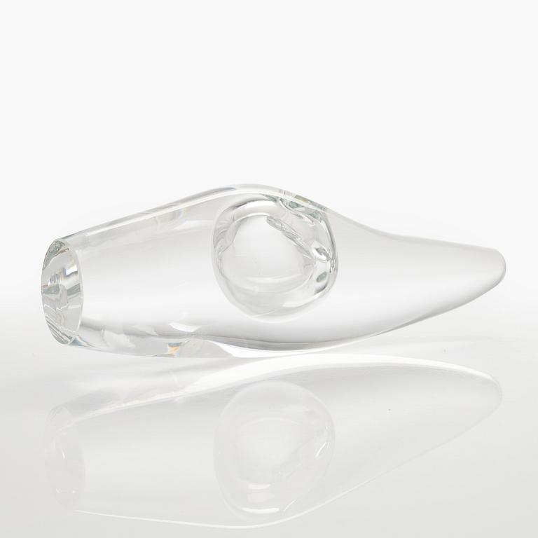 Timo Sarpaneva, glasskulptur, "Orkidé", signerad Timo Sarpaneva 15/1987.