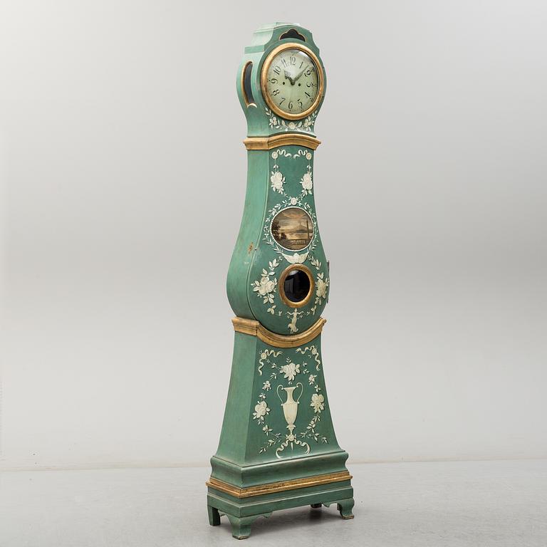 A Swedish Rococo longcase clock, second half of the 18th century.