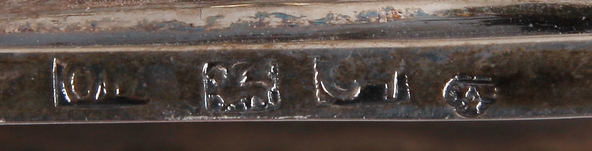 BÄGARE, KALK SAMT DOSA, silver, Sverige. 1700/1800-tal.