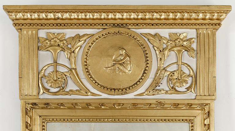 SPEGEL, sengustaviansk, omkring 1800.