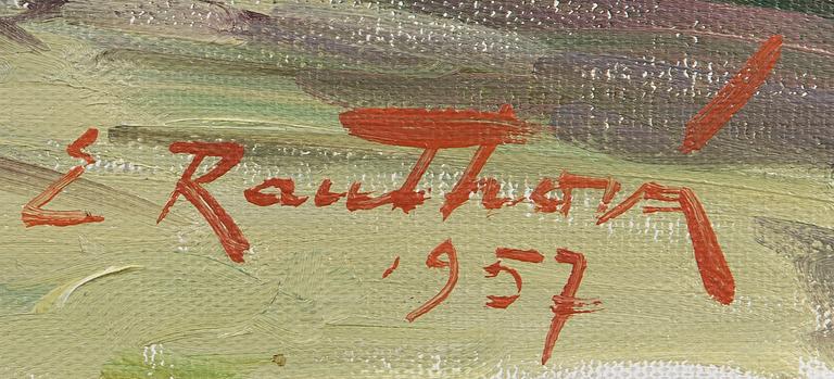 ERIK RAUTHOVI, oil on canvas, signed and dated 1957.