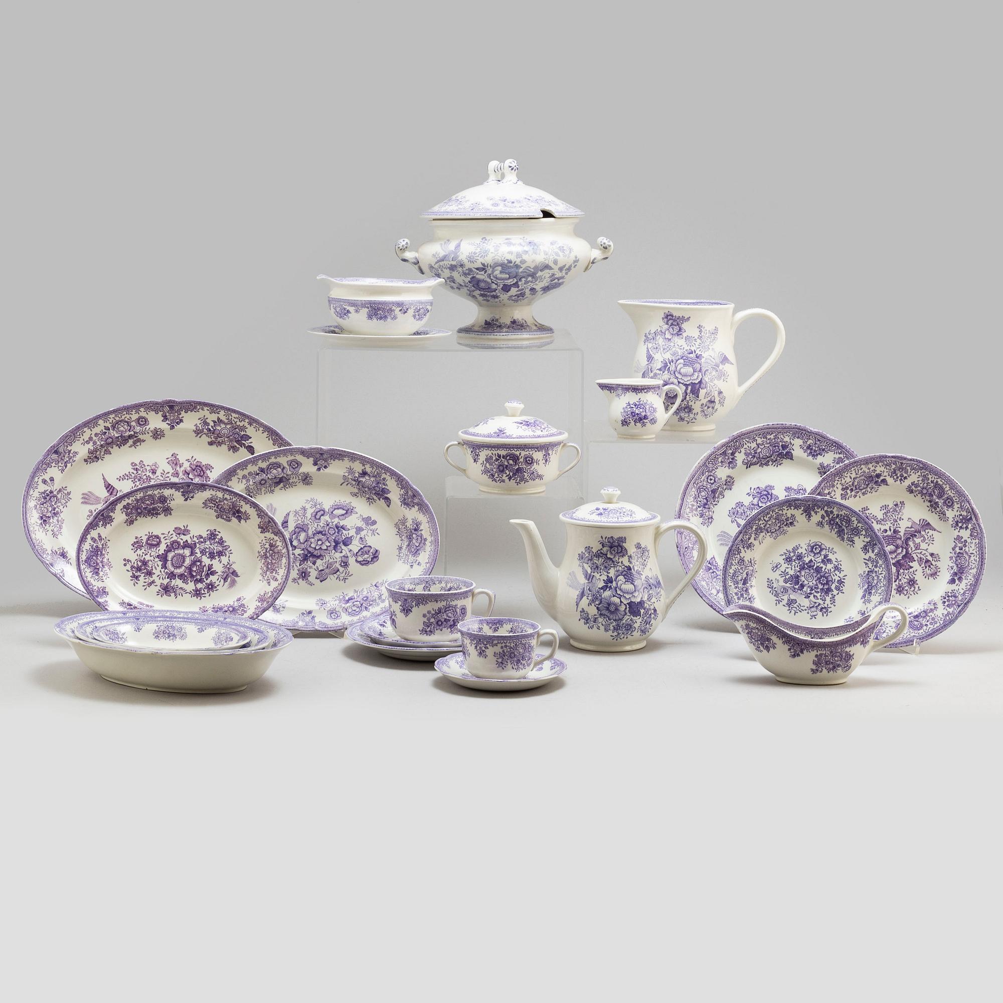 a 93 part 'Asiatic Pheasant' earthenware service by Gustavsberg.