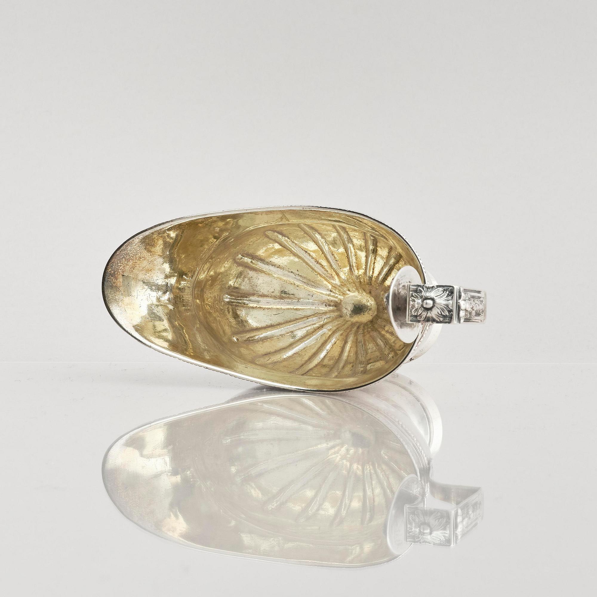 Erik Löfgren, gräddkanna, silver, (verksam 1786-1796) Umeå. Gustaviansk.