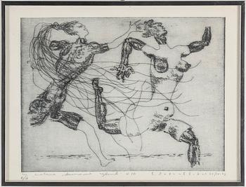 VLADIMIR YANKILEVSKY, two etchings, signed, numbered 5/10 and dated 3/V-72 and 8/10 and 2o/IV-72.