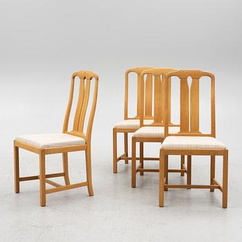 Carl Malmsten, Dining group of a table and four chairs, "Ambassador", Bodafors.