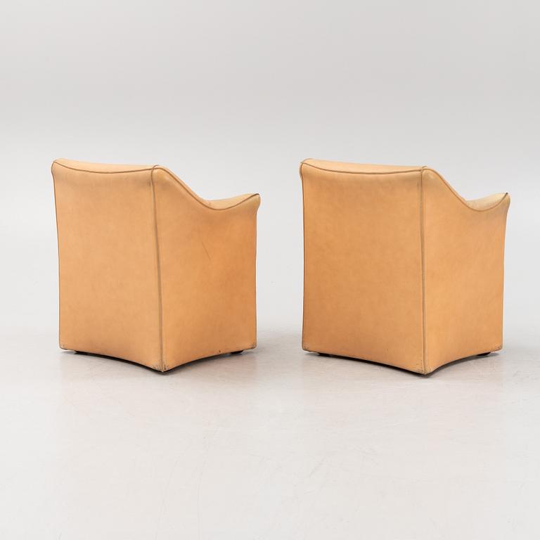 Mario Bellini, a pair of model 684 'Tentazione' armchair, Cassina.