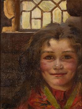 Emma Sparre, Porträtt av flicka.