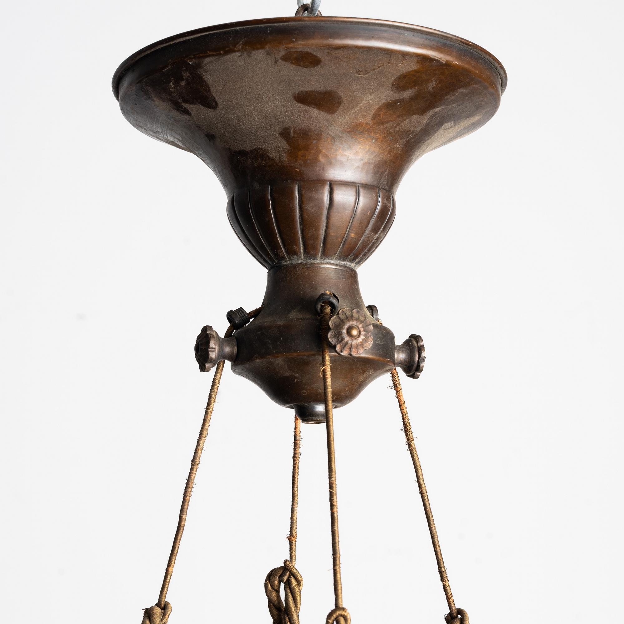 An alabaster ceiling lamp, 1920s.