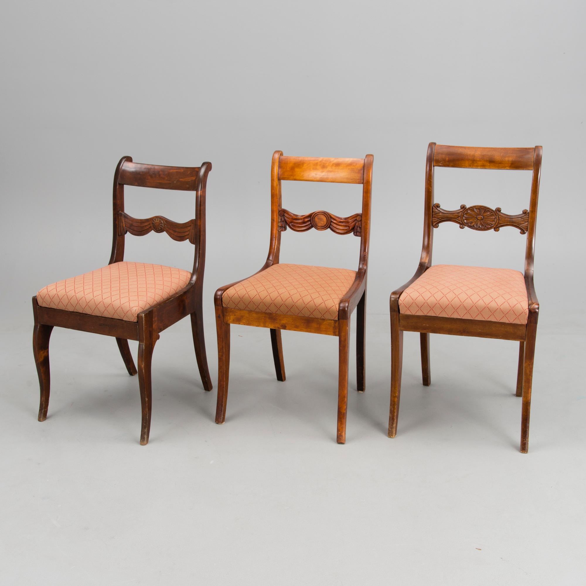 Ten similar Finnish mid-19th Century chairs.