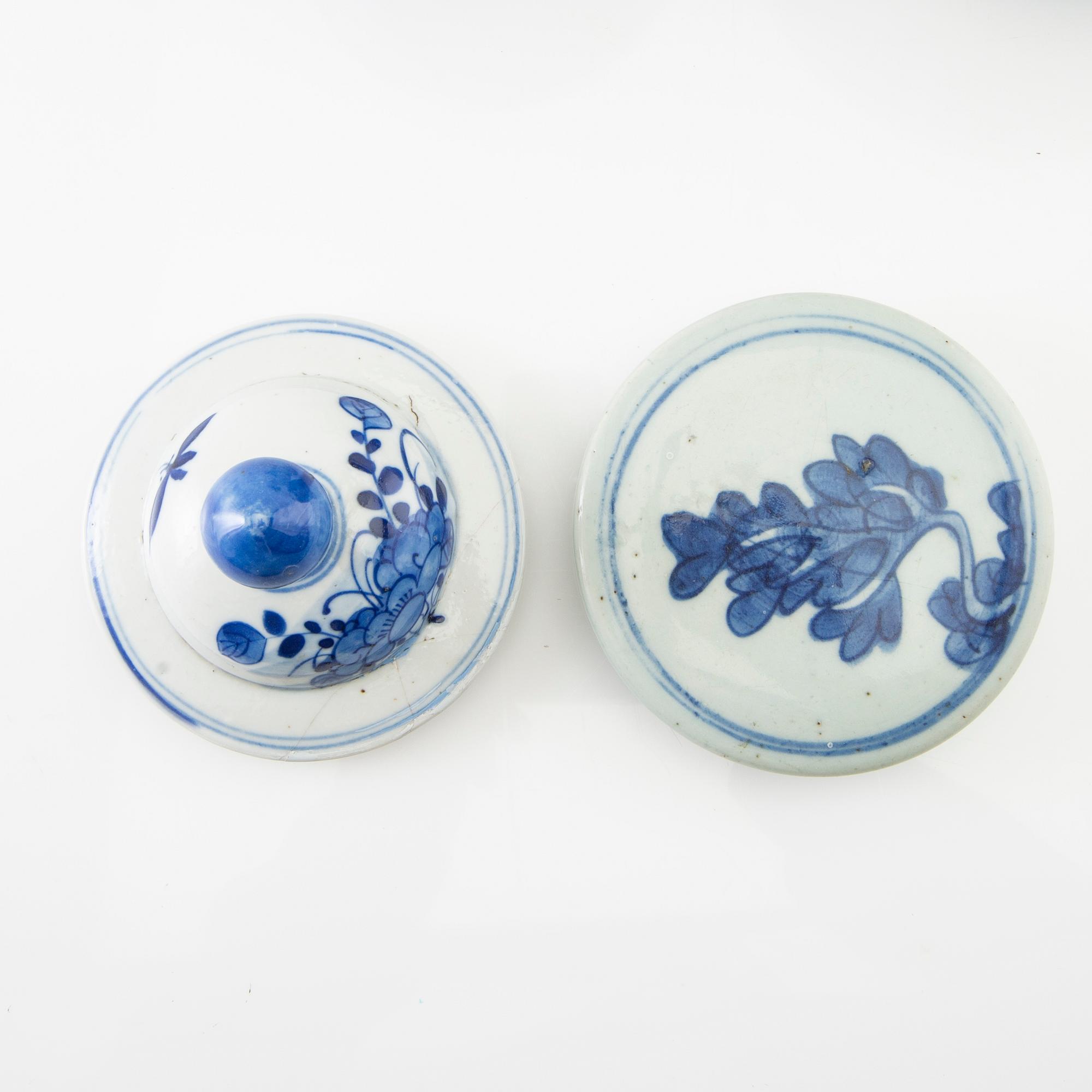 Bowl and cover jar China 18th/19th century porcelain.