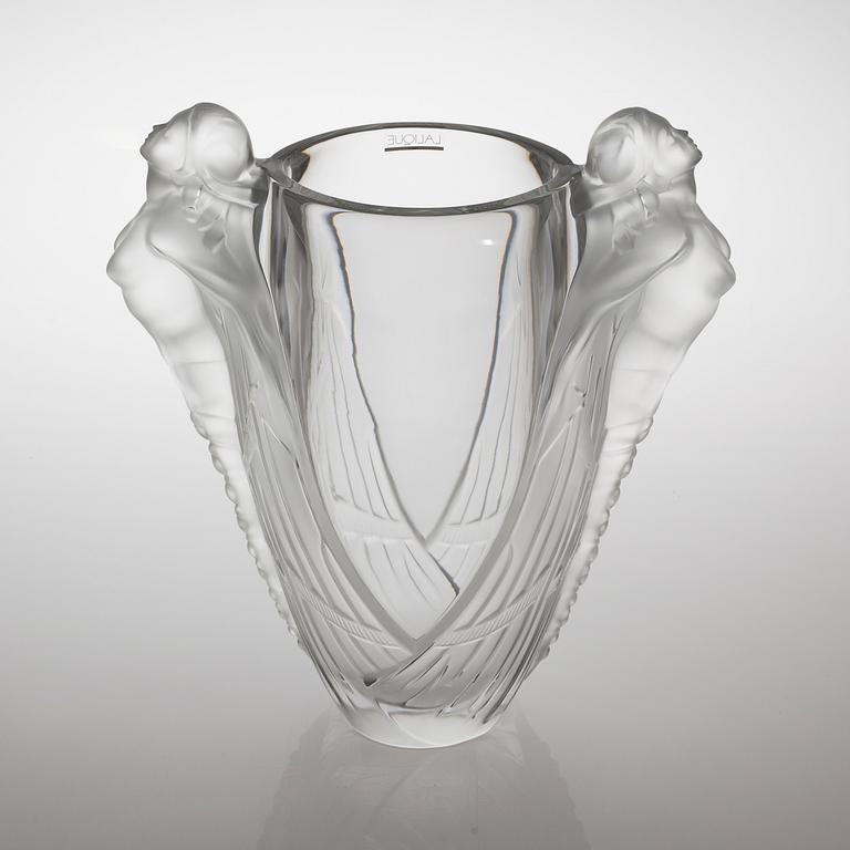 A Lalique glass vase, "Aurora", numbered 060/188 from the 21st century.