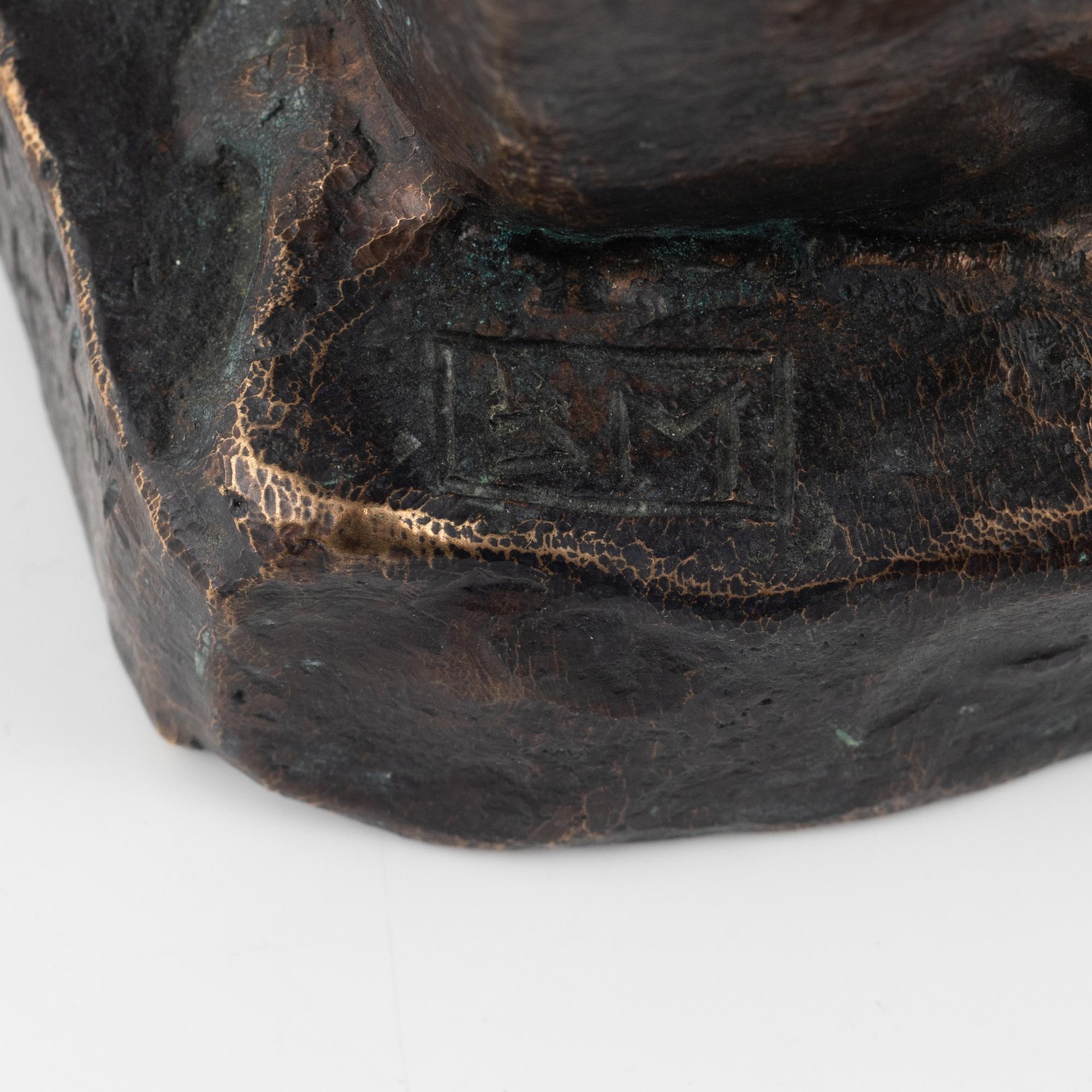 Bror Marklund, Sculpture, bronze, signed BM, height 23 cm.